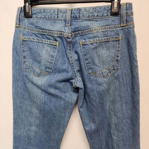 Paper Denim & Cloth Flare Jeans Size 25x31 Blue Low Waist Cotton Light Wash Y2K - Picture 5 of 16